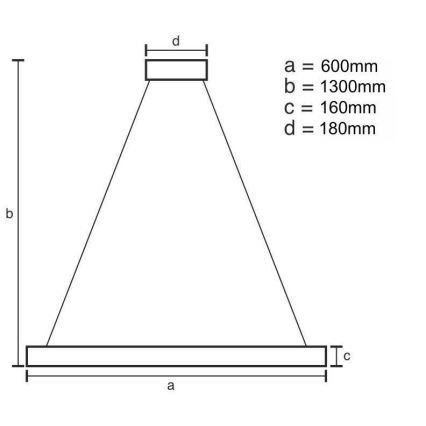 LED Hämardatav lühter LED/40W/230V 3000-6500K kuldne + kaugjuhtimispult