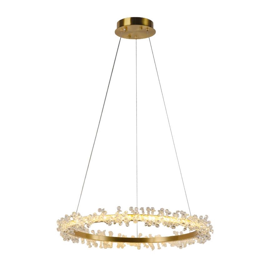 LED Hämardatav kristall-lühter LED/40W/230V 3000-6500K kuldne + kaugjuhtimispult