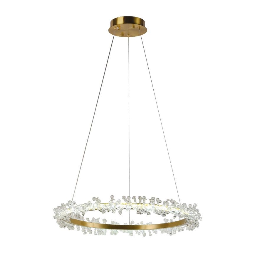 LED Hämardatav kristall-lühter LED/40W/230V 3000-6500K kuldne + kaugjuhtimispult