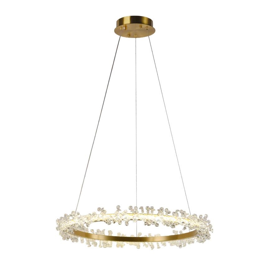 LED Hämardatav kristall-lühter LED/40W/230V 3000-6500K kuldne + kaugjuhtimispult