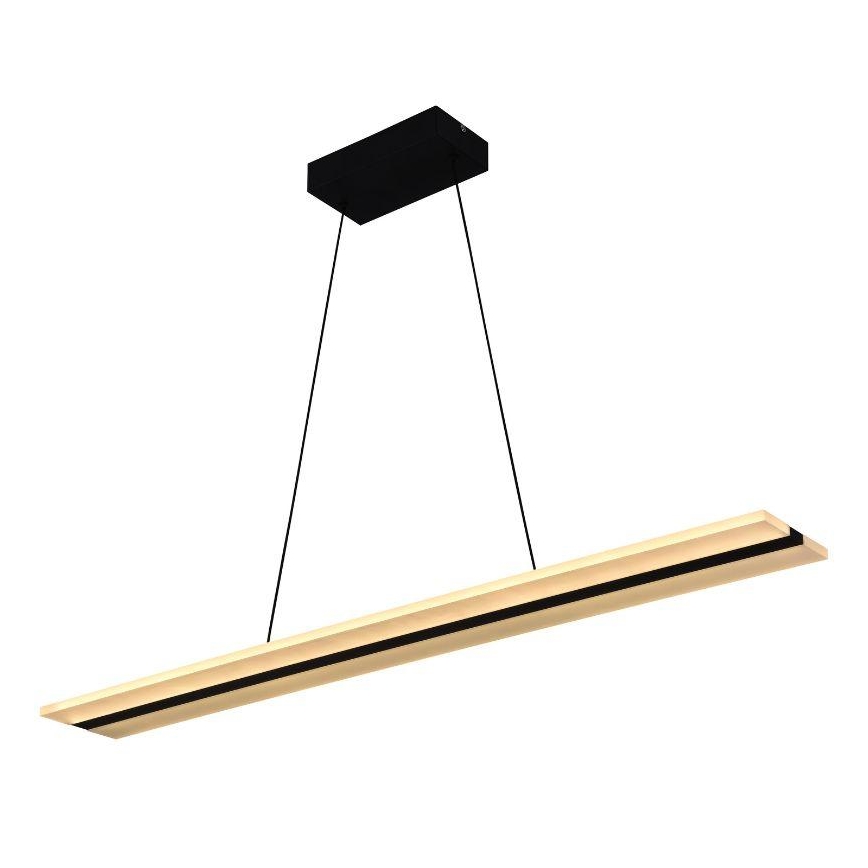LED Hämardatav lühter LED/40W/230V 3000-6500K must + kaugjuhtimispult