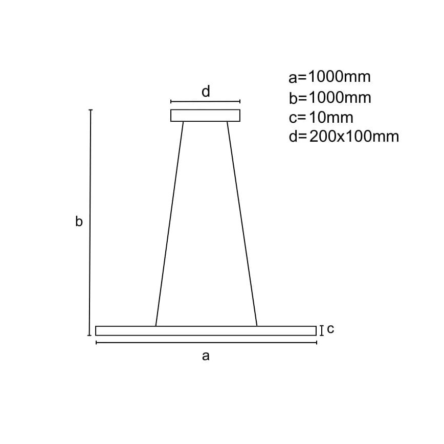LED Hämardatav lühter LED/40W/230V 3000-6500K must + kaugjuhtimispult