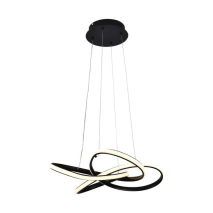 LED Hämardatav lühter LED/40W/230V 3000-6500K d. 48 cm must + kaugjuhtimispult
