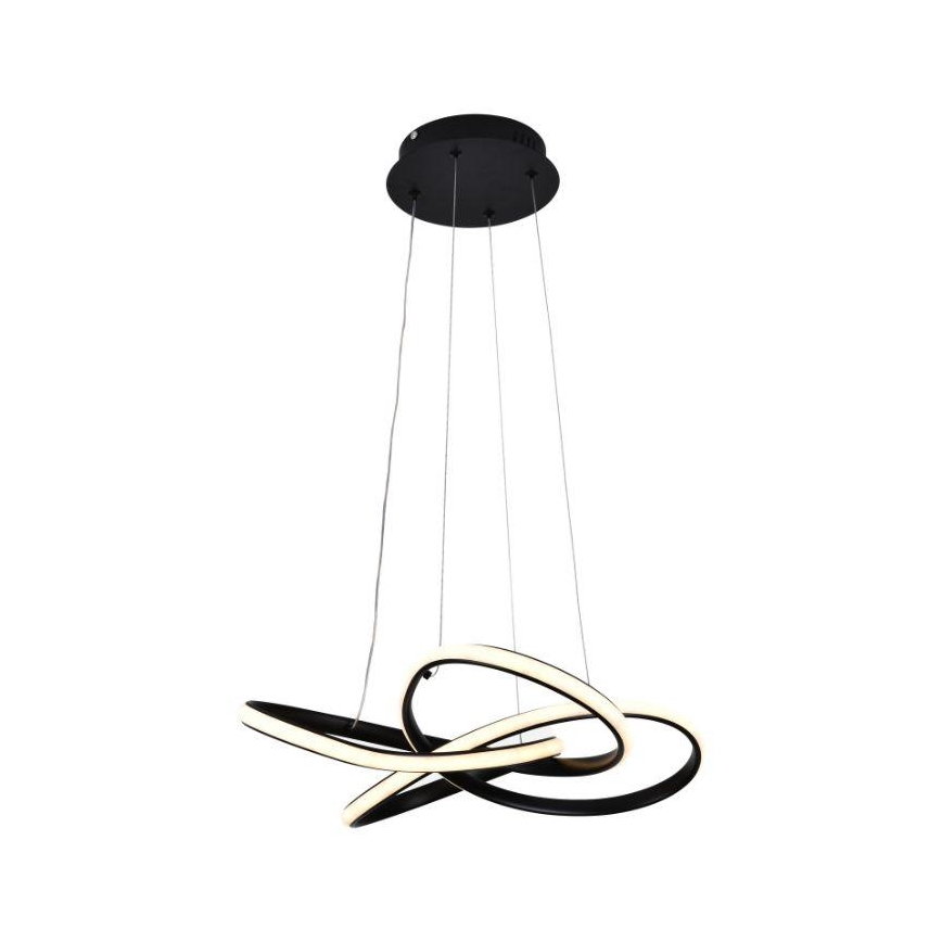 LED Hämardatav lühter LED/40W/230V 3000-6500K d. 48 cm must + kaugjuhtimispult
