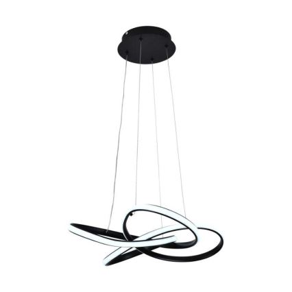 LED Hämardatav lühter LED/40W/230V 3000-6500K d. 48 cm must + kaugjuhtimispult