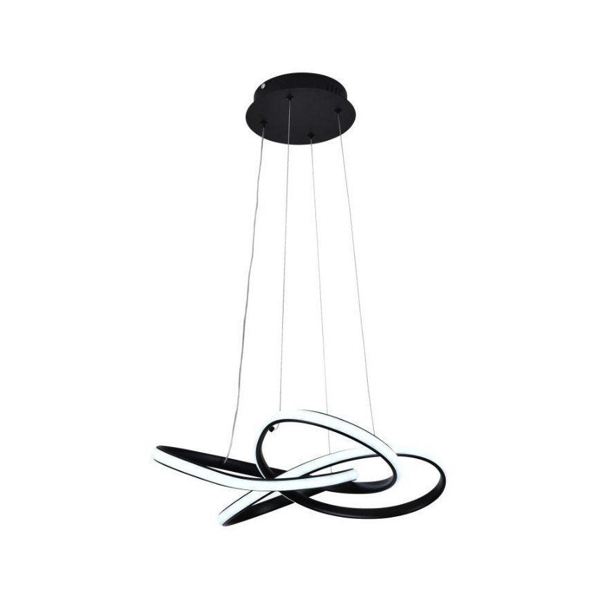 LED Hämardatav lühter LED/40W/230V 3000-6500K d. 48 cm must + kaugjuhtimispult