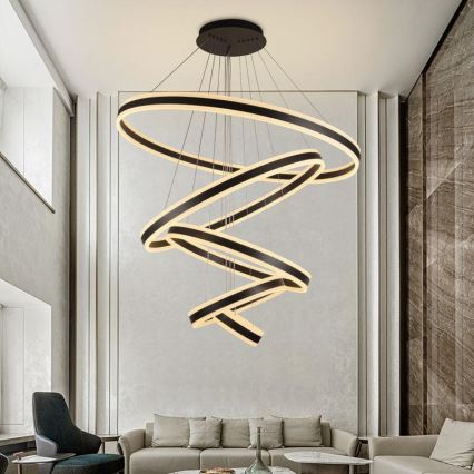 LED Hämardatav lühter LED/420W/230V 3000-6500K d. 100 cm + kaugjuhtimispult