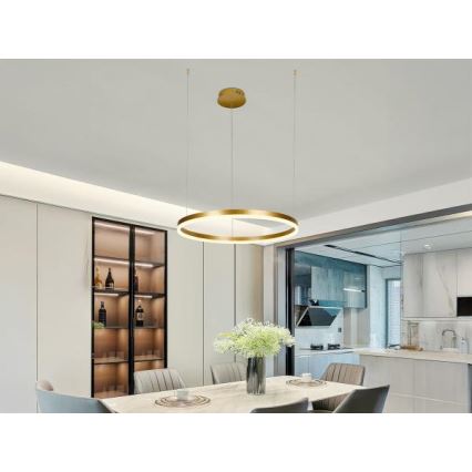 LED Hämardatav lühter LED/42W/230V 3000-6500K d. 60 cm + kaugjuhtimispult