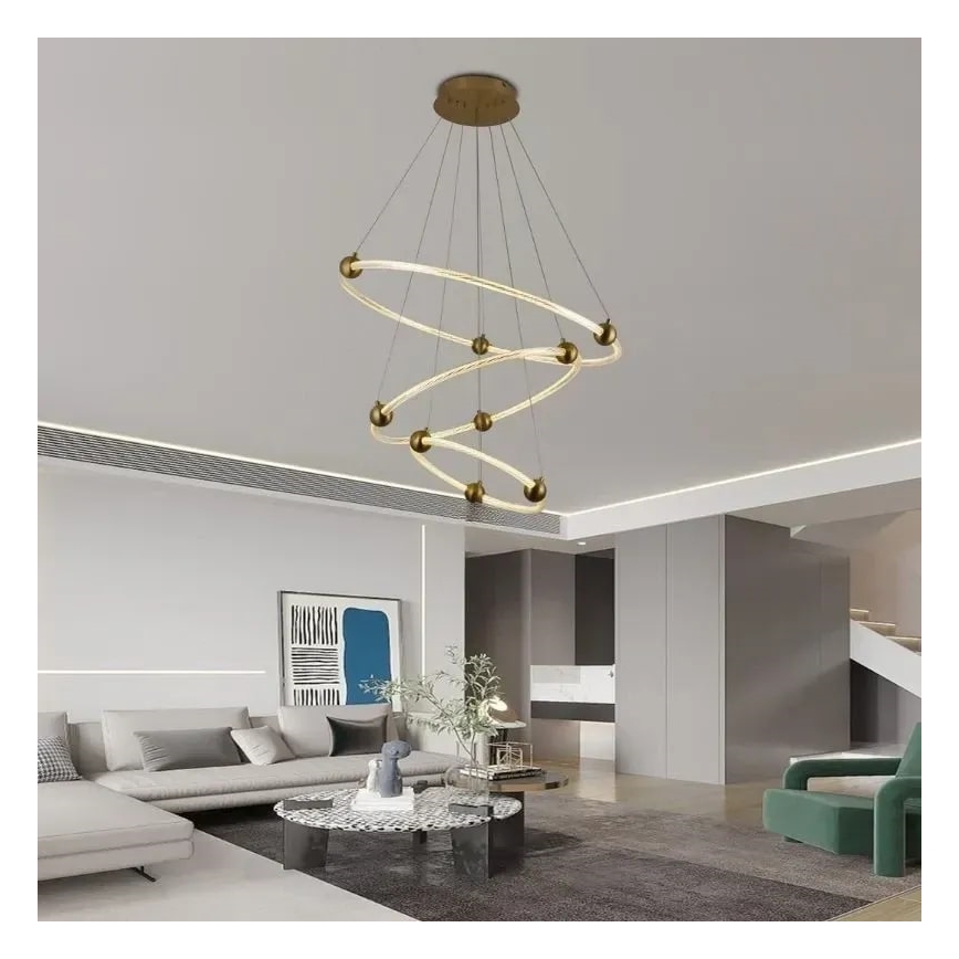 LED Hämardatav lühter LED/45W/230V 3000-6500K + kaugjuhtimispult