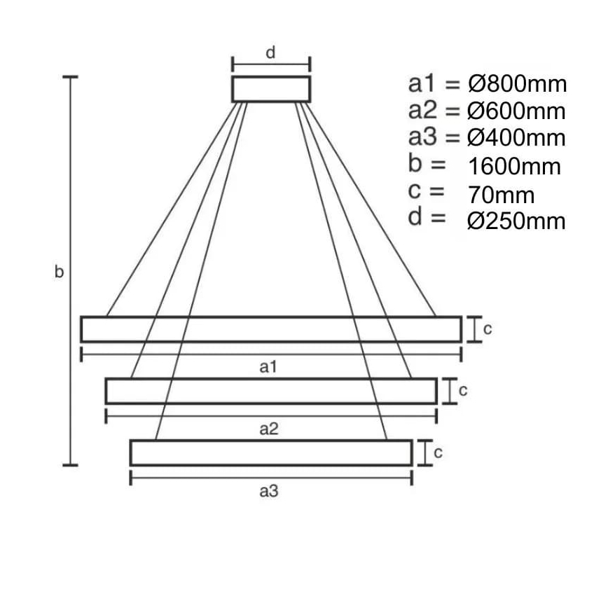 LED Hämardatav lühter LED/45W/230V 3000-6500K + kaugjuhtimispult