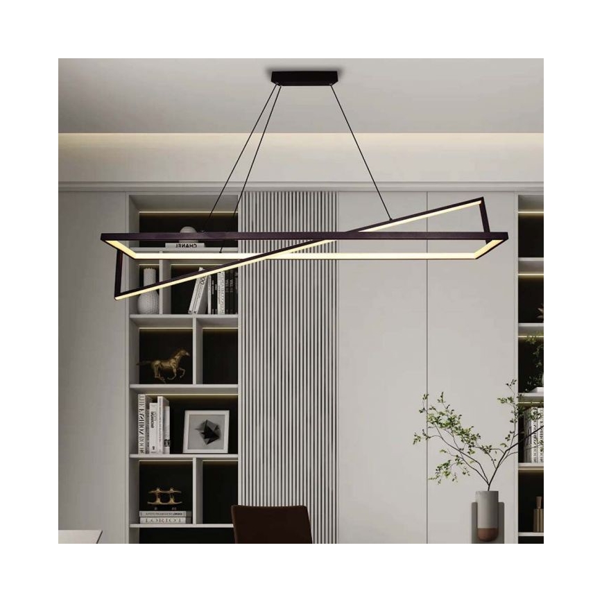 LED Hämardatav lühter LED/45W/230V 3000K 114 cm must