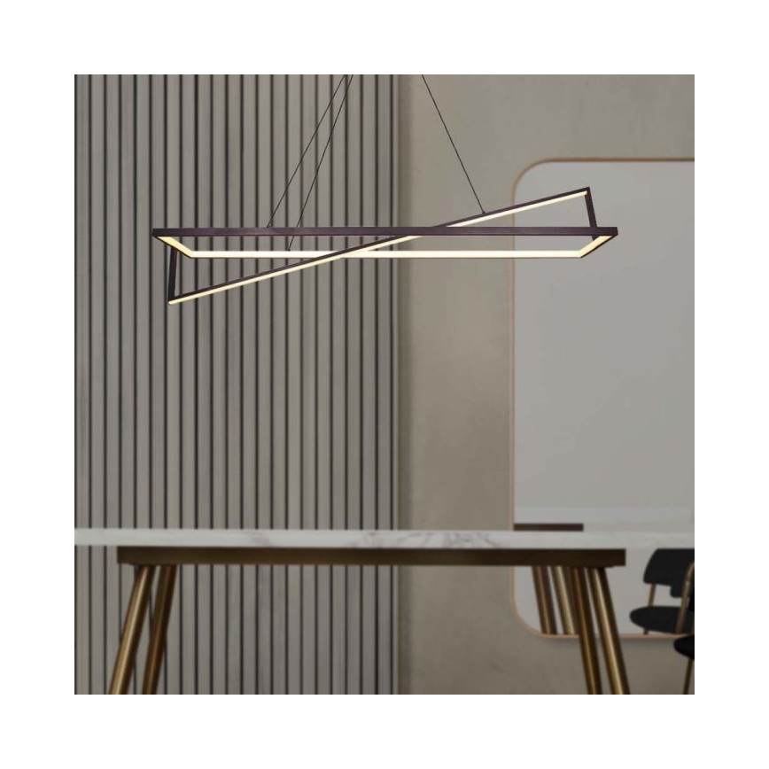 LED Hämardatav lühter LED/45W/230V 3000K 114 cm must