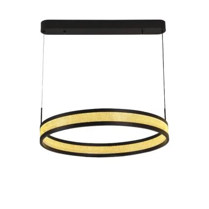 LED Hämardatav lühter LED/45W/230V 3000-6500K d. 60 cm must + kaugjuhtimispult