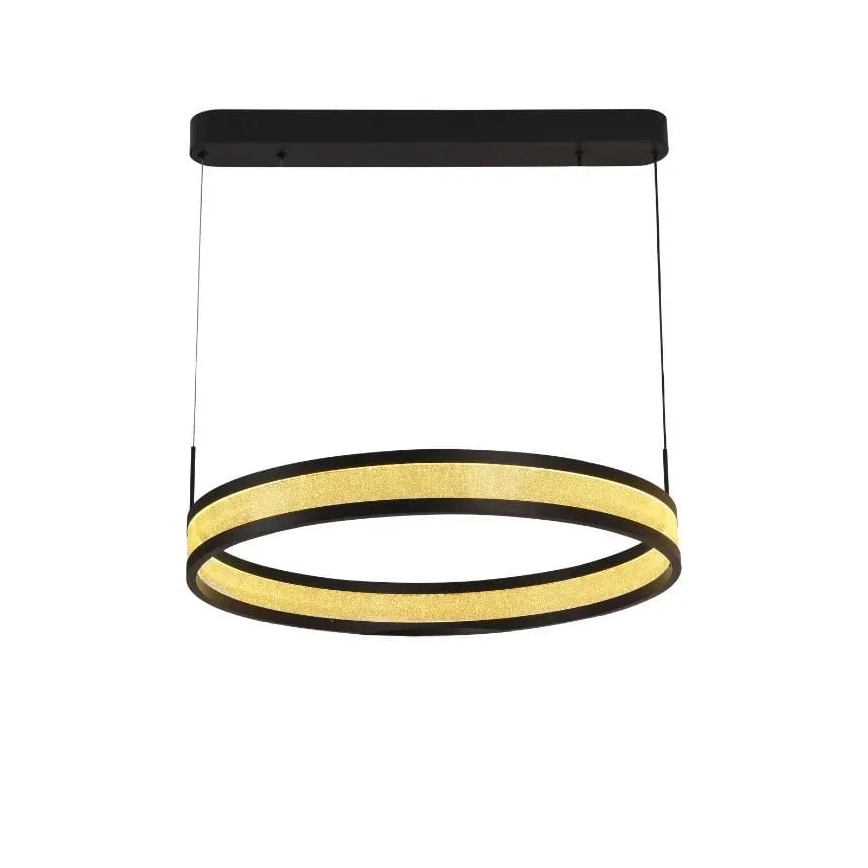 LED Hämardatav lühter LED/45W/230V 3000-6500K d. 60 cm must + kaugjuhtimispult