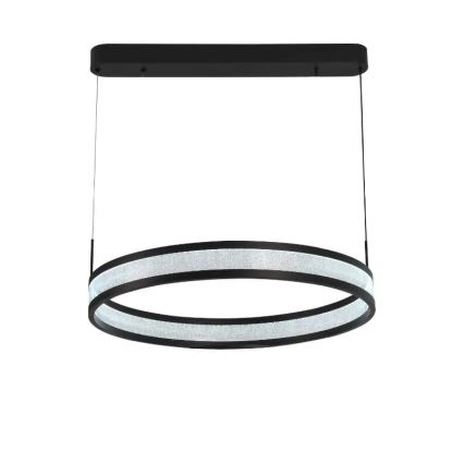 LED Hämardatav lühter LED/45W/230V 3000-6500K d. 60 cm must + kaugjuhtimispult