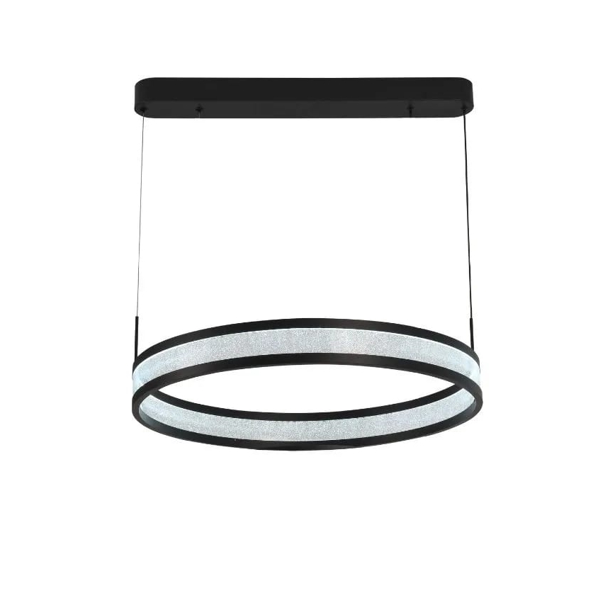 LED Hämardatav lühter LED/45W/230V 3000-6500K d. 60 cm must + kaugjuhtimispult