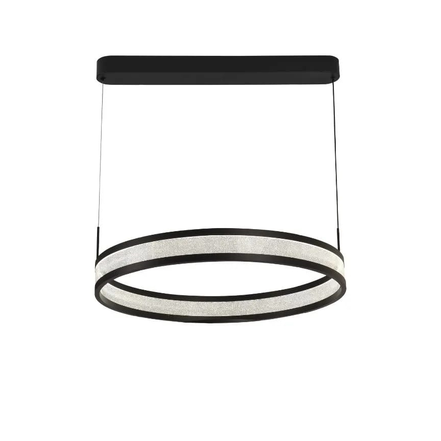 LED Hämardatav lühter LED/45W/230V 3000-6500K d. 60 cm must + kaugjuhtimispult