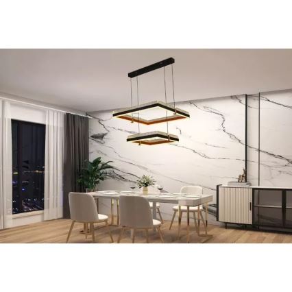 LED Hämardatav lühter LED/50W/230V 3000-6500K + kaugjuhtimispult