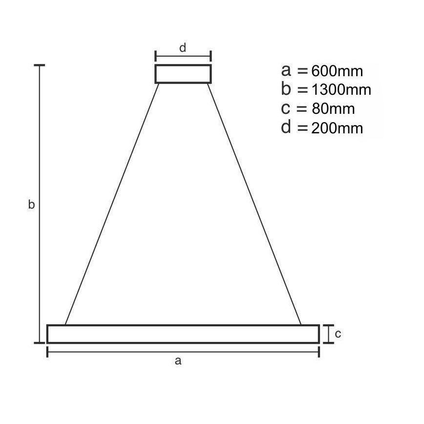 LED Hämardatav lühter LED/50W/230V 3000-6500K + kaugjuhtimispult