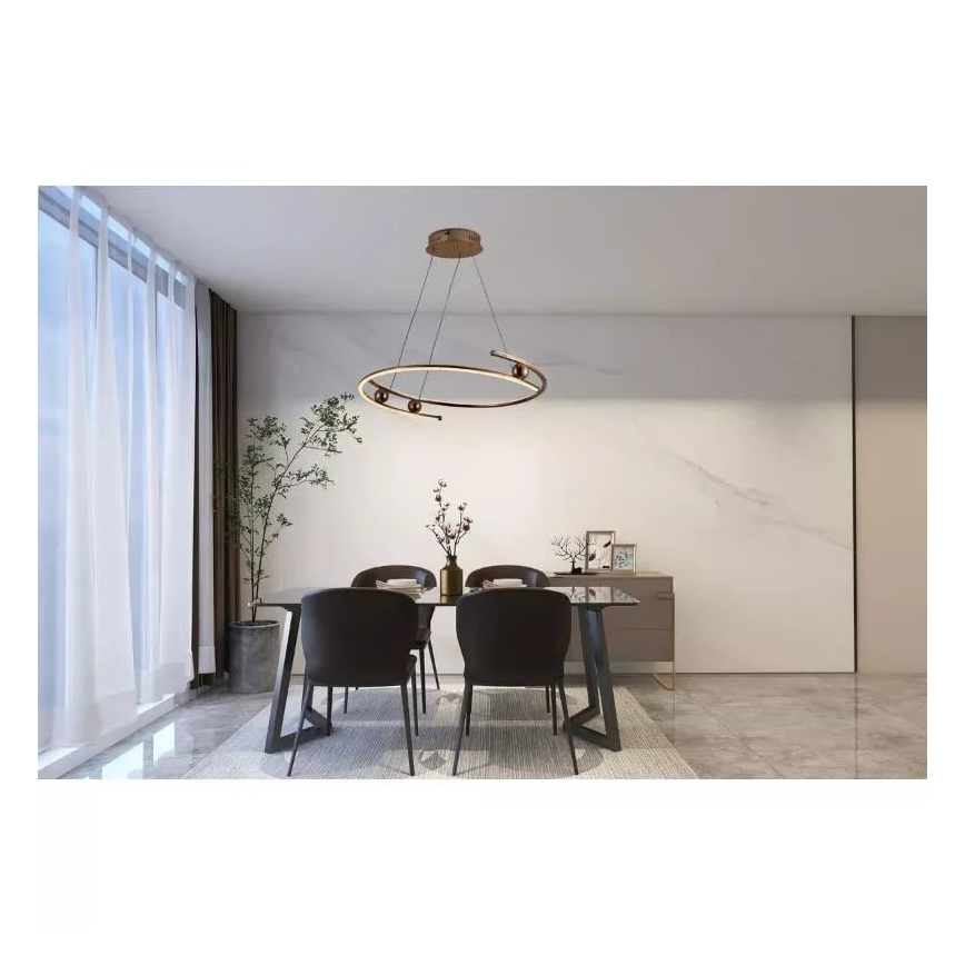 LED Hämardatav lühter LED/50W/230V 3000-6500K d. 60 cm + kaugjuhtimispult