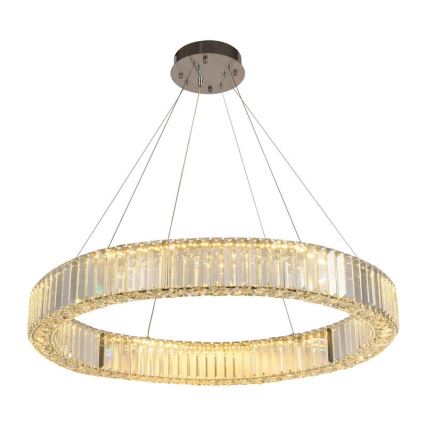 LED Hämardatav kristall-lühter LED/50W/230V 3000-6500K läikiv kroom + kaugjuhtimispult