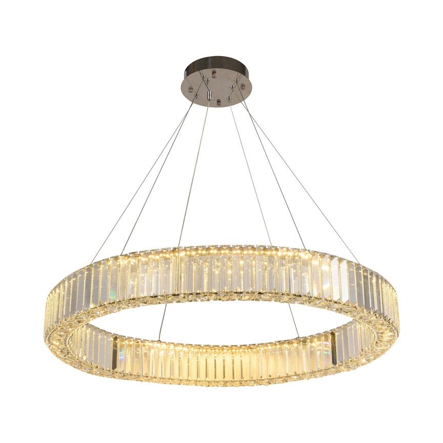 LED Hämardatav kristall-lühter LED/50W/230V 3000-6500K läikiv kroom + kaugjuhtimispult