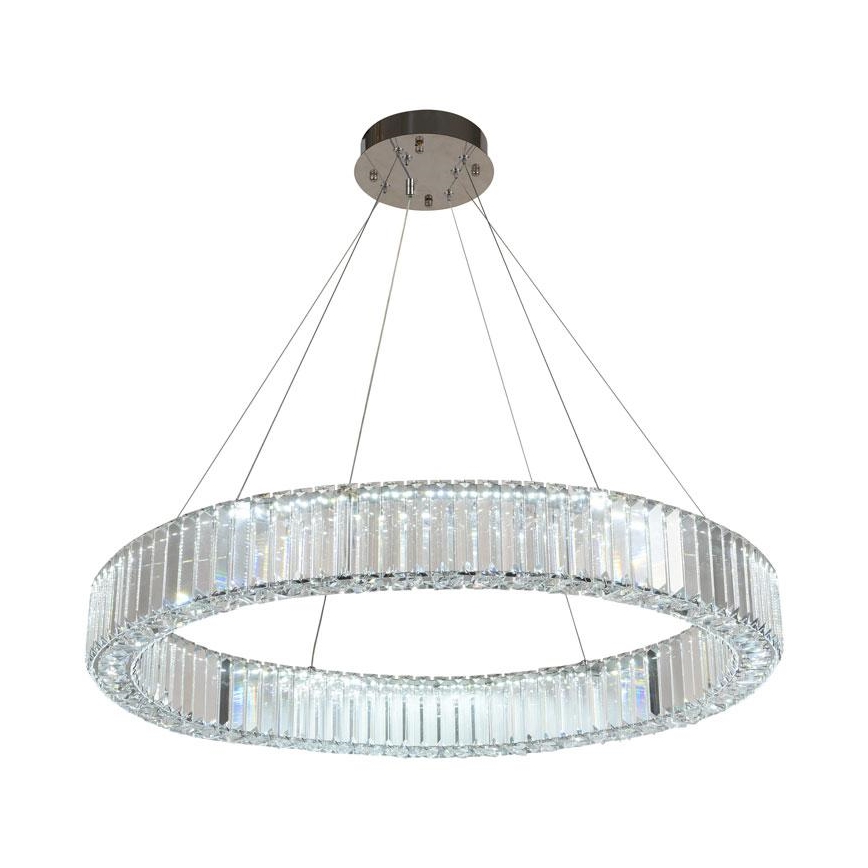 LED Hämardatav kristall-lühter LED/50W/230V 3000-6500K läikiv kroom + kaugjuhtimispult