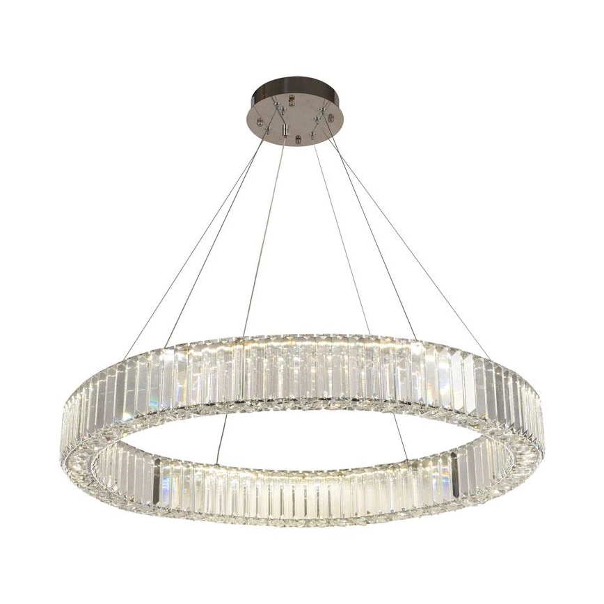 LED Hämardatav kristall-lühter LED/50W/230V 3000-6500K läikiv kroom + kaugjuhtimispult