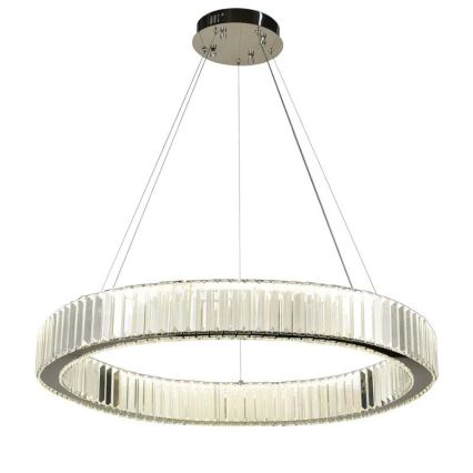 LED Hämardatav kristall-lühter LED/50W/230V 3000-6500K läikiv kroom + kaugjuhtimispult