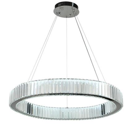 LED Hämardatav kristall-lühter LED/50W/230V 3000-6500K läikiv kroom + kaugjuhtimispult