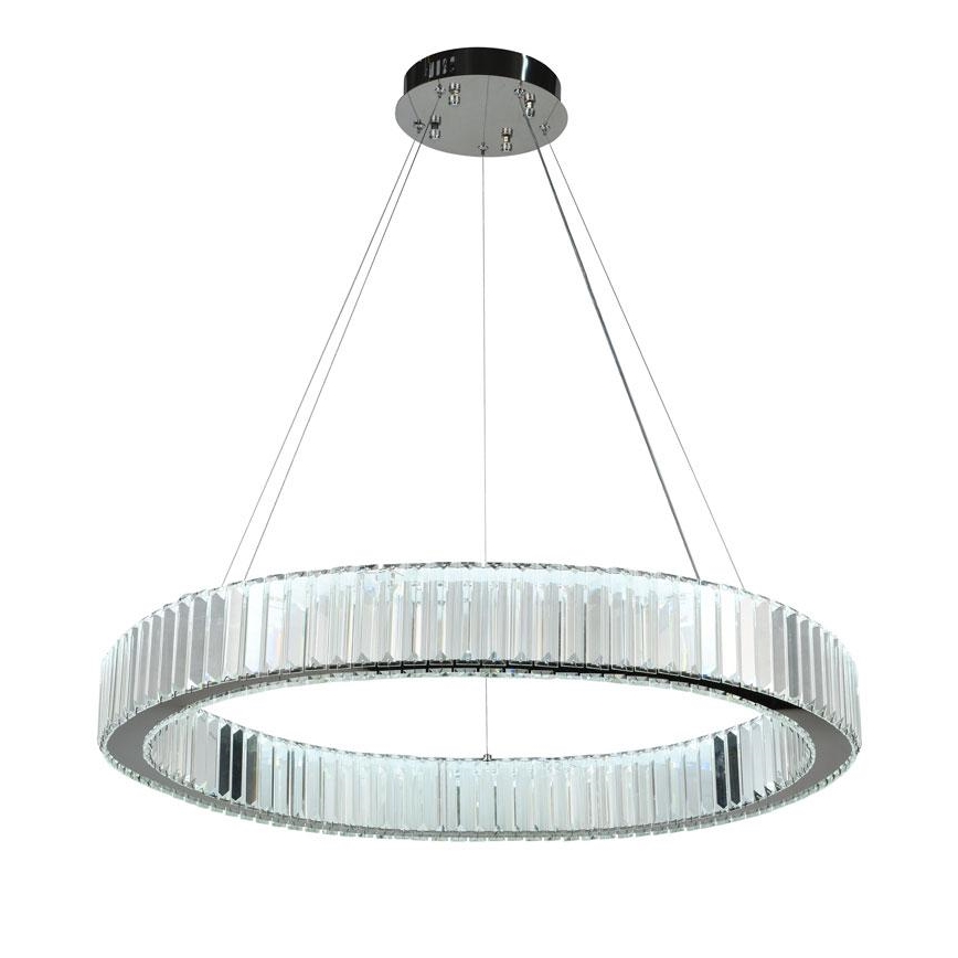 LED Hämardatav kristall-lühter LED/50W/230V 3000-6500K läikiv kroom + kaugjuhtimispult