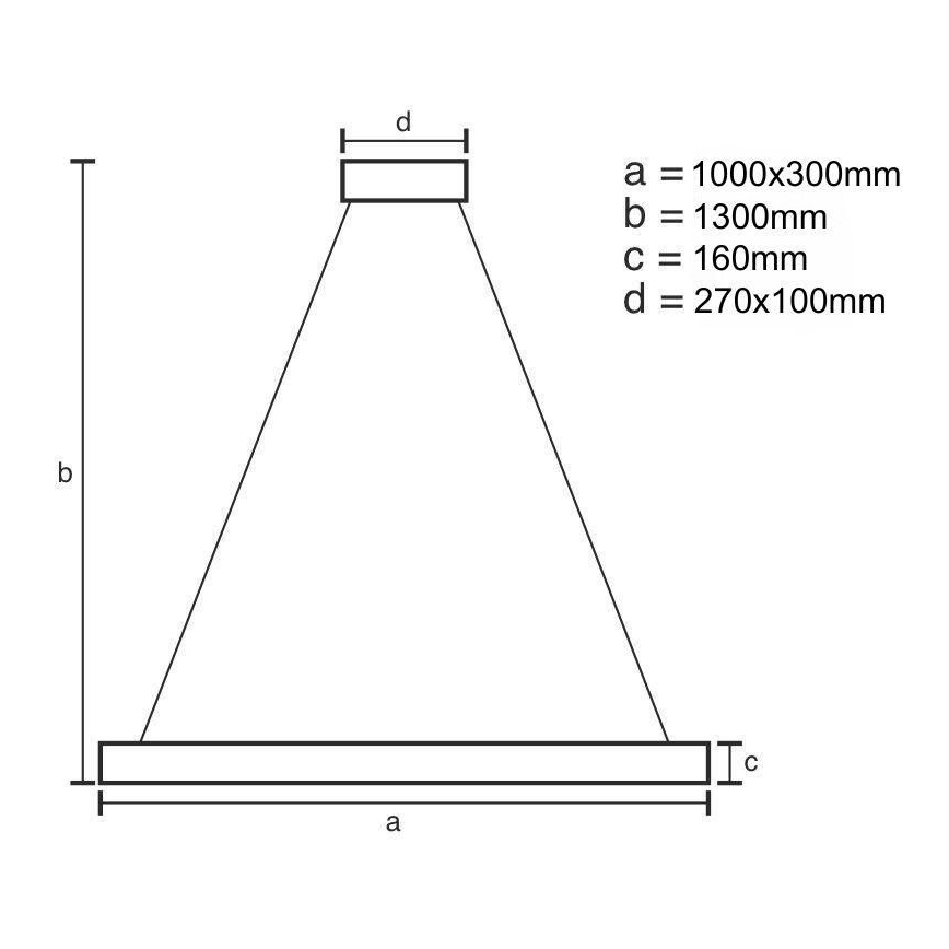 LED Hämardatav lühter LED/50W/230V 3000-6500K kuldne + kaugjuhtimispult