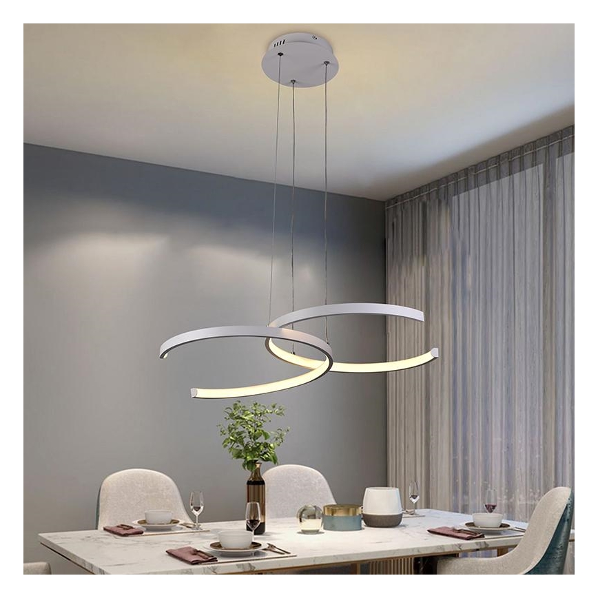 LED Hämardatav lühter LED/50W/230V 3000-6500K + kaugjuhtimispult