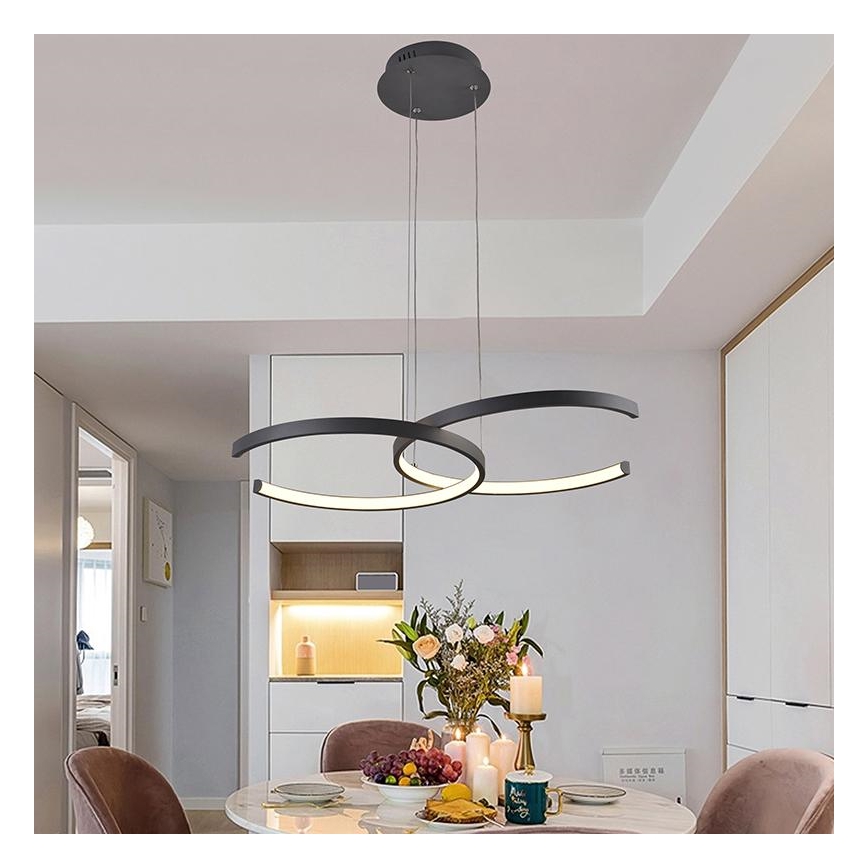 LED Hämardatav lühter LED/50W/230V 3000-6500K + kaugjuhtimispult