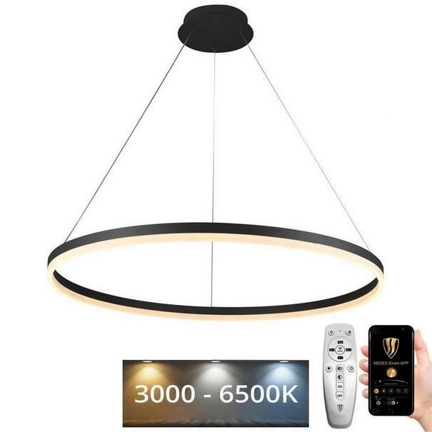 LED Hämardatav lühter LED/55W/230V 3000-6500K d. 80 cm + kaugjuhtimispult