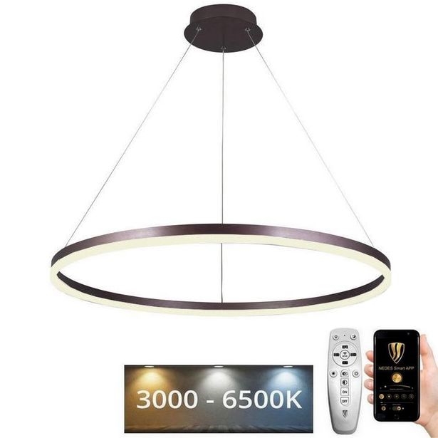 LED Hämardatav lühter LED/55W/230V 3000-6500K d. 80 cm + kaugjuhtimispult