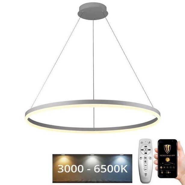 LED Hämardatav lühter LED/55W/230V 3000-6500K d. 80 cm + kaugjuhtimispult
