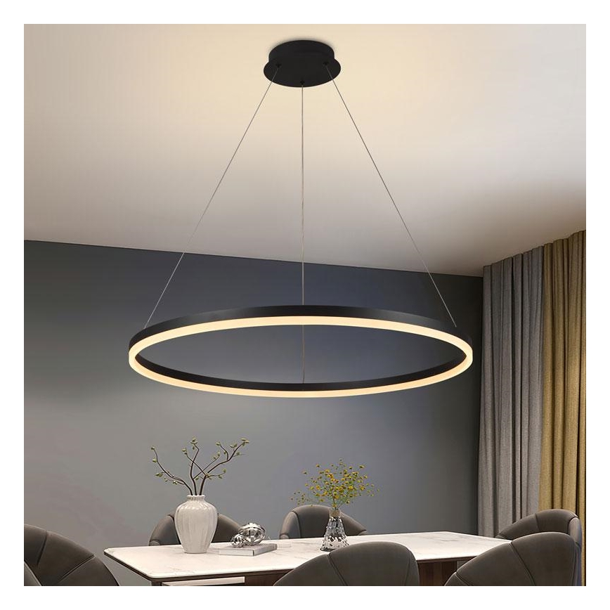 LED Hämardatav lühter LED/55W/230V 3000-6500K d. 80 cm + kaugjuhtimispult
