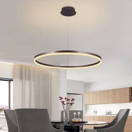 LED Hämardatav lühter LED/55W/230V 3000-6500K d. 80 cm + kaugjuhtimispult