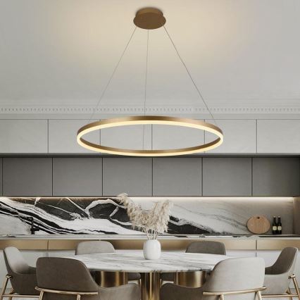LED Hämardatav lühter LED/55W/230V 3000-6500K d. 80 cm + kaugjuhtimispult