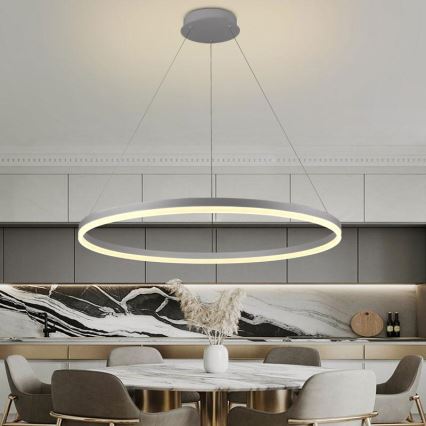 LED Hämardatav lühter LED/55W/230V 3000-6500K d. 80 cm + kaugjuhtimispult