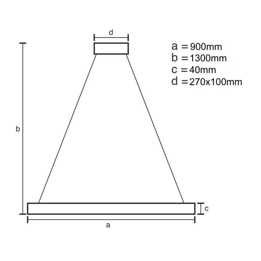 LED Hämardatav lühter LED/55W/230V 3000-6500K + kaugjuhtimispult