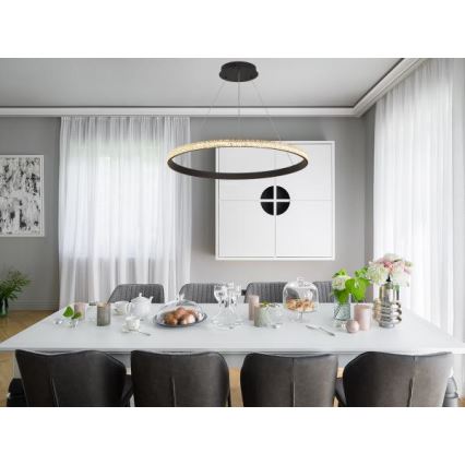 LED Hämardatav lühter LED/55W/230V 3000-6500K d. 80 cm + kaugjuhtimispult