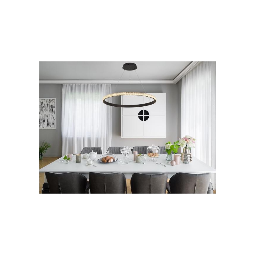 LED Hämardatav lühter LED/55W/230V 3000-6500K d. 80 cm + kaugjuhtimispult