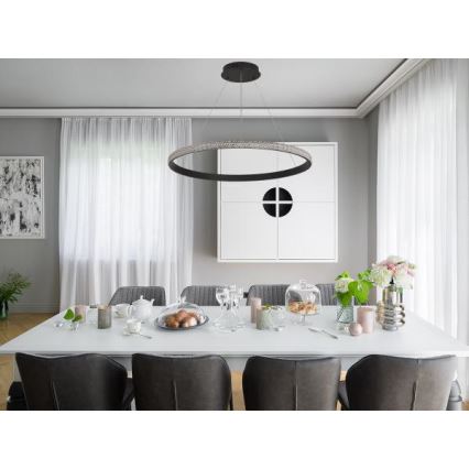 LED Hämardatav lühter LED/55W/230V 3000-6500K d. 80 cm + kaugjuhtimispult