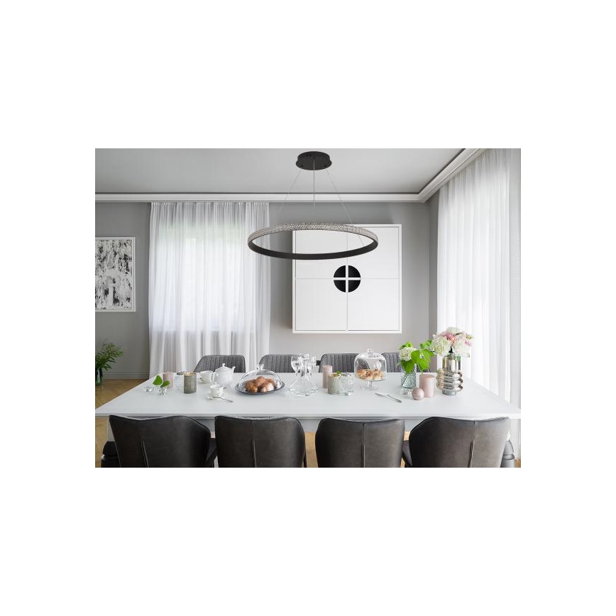 LED Hämardatav lühter LED/55W/230V 3000-6500K d. 80 cm + kaugjuhtimispult