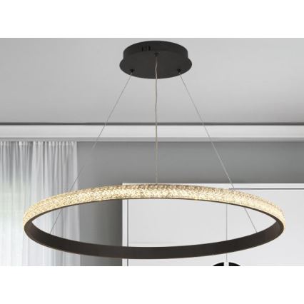 LED Hämardatav lühter LED/55W/230V 3000-6500K d. 80 cm + kaugjuhtimispult