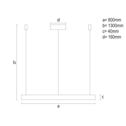 LED Hämardatav lühter LED/55W/230V 3000-6500K + kaugjuhtimispult