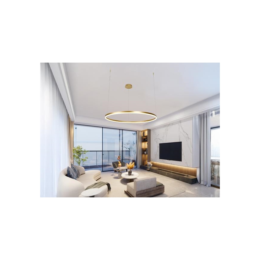 LED Hämardatav lühter LED/55W/230V 3000-6500K d. 80 cm + kaugjuhtimispult