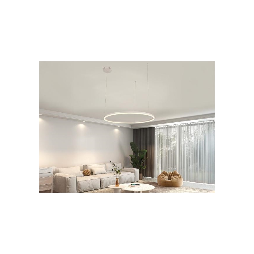 LED Hämardatav lühter LED/55W/230V 3000-6500K d. 80 cm + kaugjuhtimispult